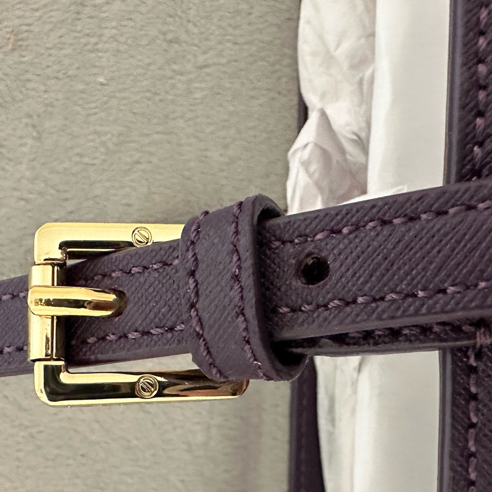 Tory Burch York Buckle Tote in Purple Iris - Picture 5 of 16